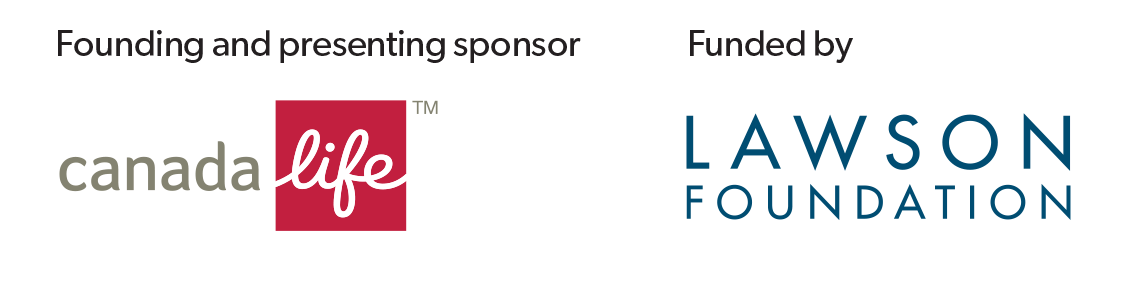 Sponsors and funder banner: Canada Life, Lawson Foundation