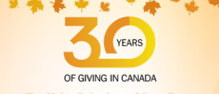 30 Years Of Giving In Canada