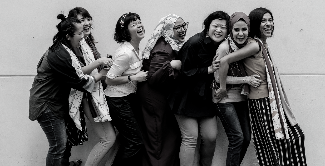 Group of women laughing