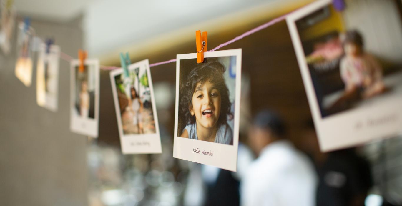 Photo: string of children's photo